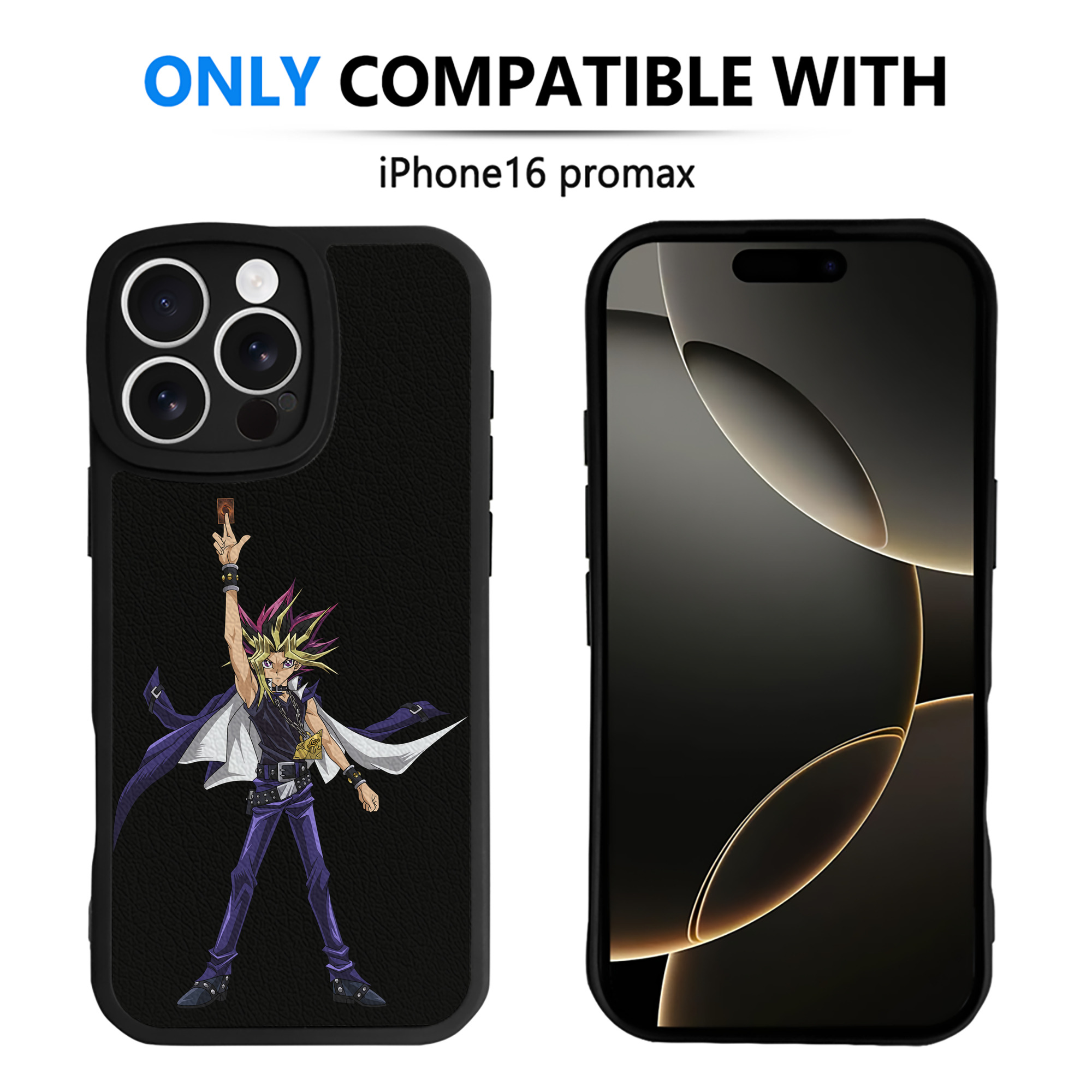 遊☆戯☆王 Yu-Gi-Oh! 【iPhone 16シリーズ対応】シリコンスマホケース（レザー調） 材質：シリコン